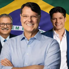 Eleições 2026 no DF: Novo apresenta chapa com Kiko Caputo, Sebastião Coelho e Welton Max