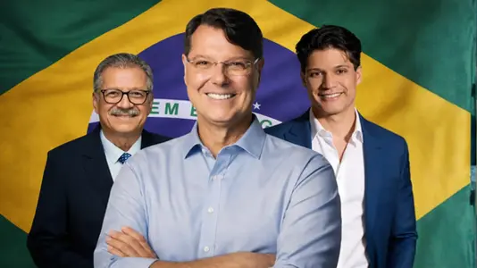 Eleições 2026 no DF: Novo apresenta chapa com Kiko Caputo, Sebastião Coelho e Welton Max