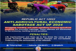 Proteksyon sa Ekonomiya at Magsasaka: Anti-Agricultural Economic Sabotage Act of 2024