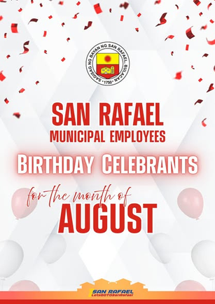 Maligayang Kaarawan sa mga Kawani ng San Rafael para sa Buwan ng Agosto!