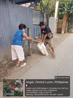 Barangay Sta. Cruz, Nakiisa sa ‘Weekly Clean-up Drive’ nitong Marso 28