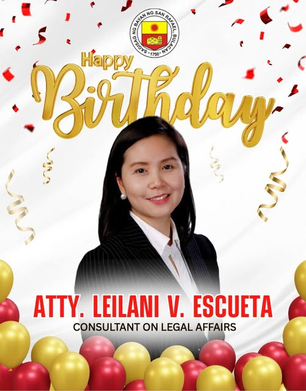 Maligayang Kaarawan, Atty. Leilani Escueta!