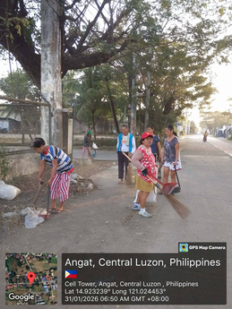 Brgy. Sta. Cruz, Nagkaisa sa Lingguhang Clean-Up Drive