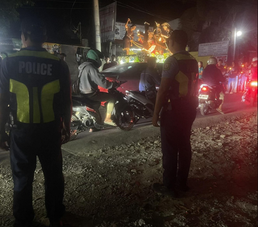 Angat PNP, Naghatid ng Seguridad at Traffic Assistance sa Prusisyon sa Brgy. Marungko