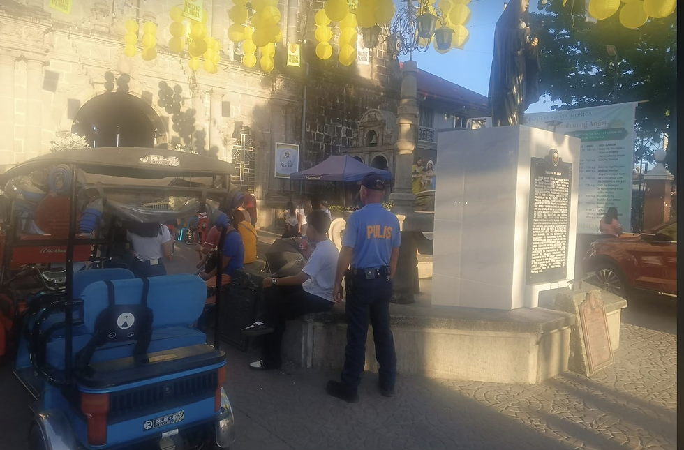 Angat PNP, Nagbantay sa Sta. Monica Church