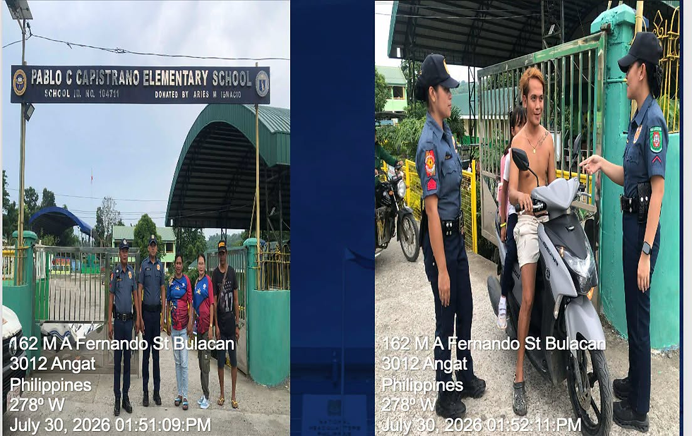 Police Visibility sa Pablo Capistrano Elementary School, Isinagawa ng Angat MPS para sa Kaligtasan sa Paaralan