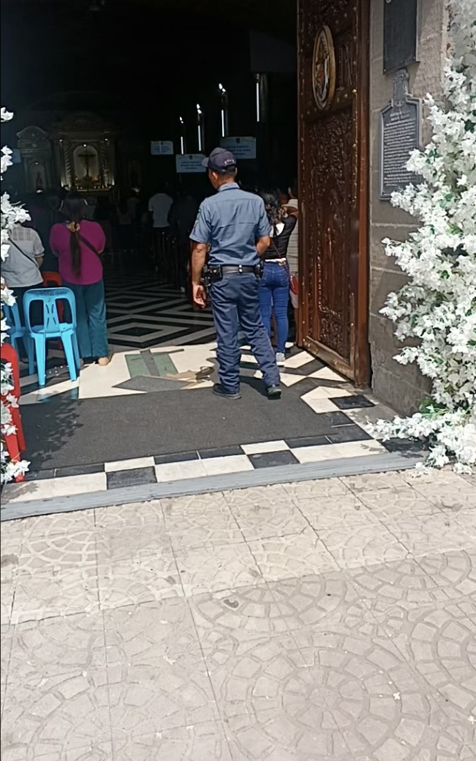 Kaligtasan ng mga Deboto sa Sta. Monica Church, Binantayan ng Angat MPS