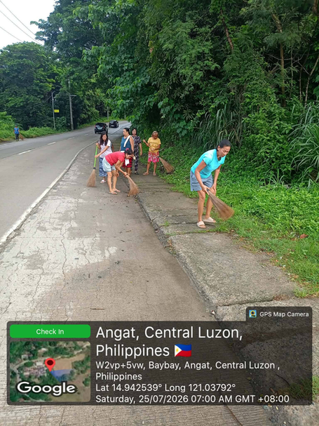 SAMA-SAMANG PAGLILINIS, ISINAGAWA SA SITIO BAGONG SILANG - HI-WAY