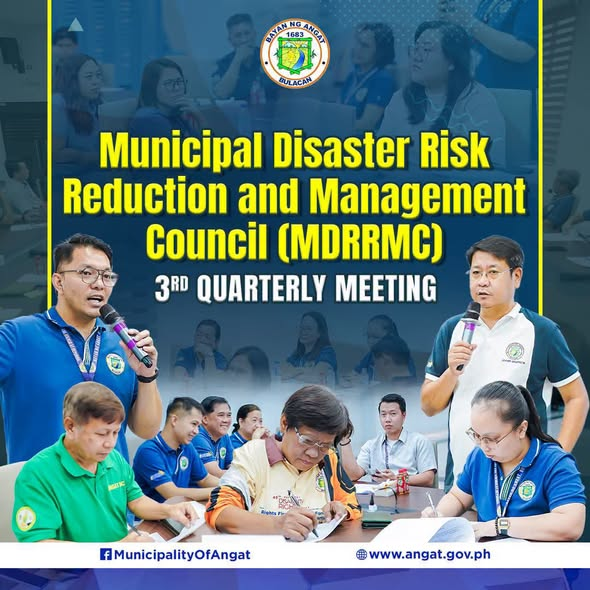 MDRRMC Angat, Isinagawa ang 3rd Quarterly Meeting para sa Pagpapatibay ng Disaster Management at Disaster Preparedness