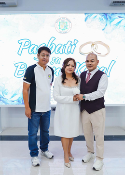 BAGONG KASAL, SINALUBONG NG PAGBATI MULA SA PAMAHALAANG BAYAN NG ANGAT