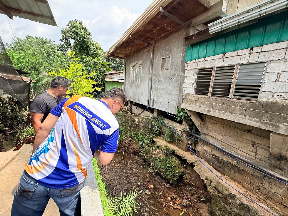 PAGSURI SA NASIRANG SLOPE PROTECTION SA BARANGAY SULUCAN, AGAD NA ISINAGAWA NG MDRRMO AT MPDO ANGAT