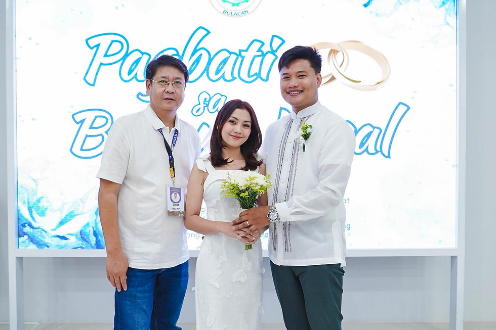 Mabuhay ang mga Bagong Kasal! LGU Angat, Naghatid ng Basbas sa Tatlong Bagong Mag-asawa