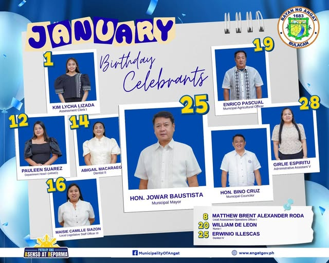 Angat LGU, Nagpaabot ng Pagbati sa mga May Kaarawan