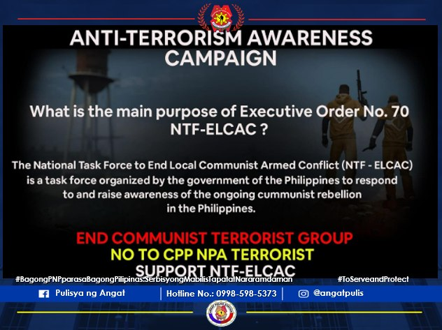 PNP Angat, Naglunsad ng Anti-Terrorism Awareness Campaign
