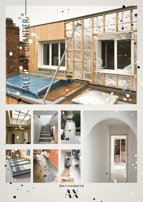 rénovation thermique d'une maison, bardage bois, travaux