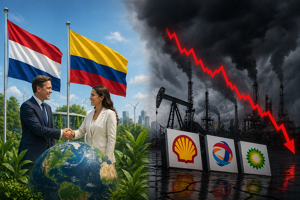 Fossiele brandstoffen onder druk: Santa Marta zet energiebedrijven en aandeelhouders op scherp