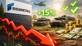 Recordjaar voor Rheinmetall: omzet +29%, orderboek explodeert, maar de koers daalt