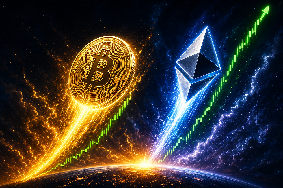 Bitcoin naar $250.000 en Ethereum naar $12.000? Dit zit achter die voorspelling