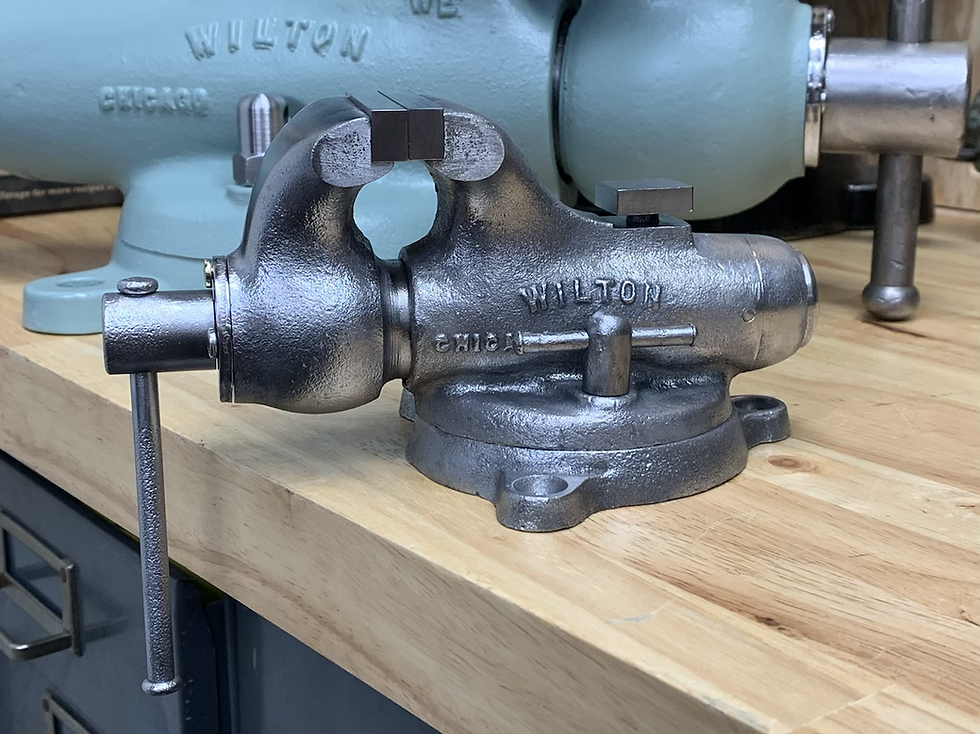 Thumbnail: Wilton baby bullet 2” vise with raised  anvil and Powrarm