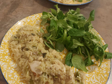 Poulet risotto - Repas post competition