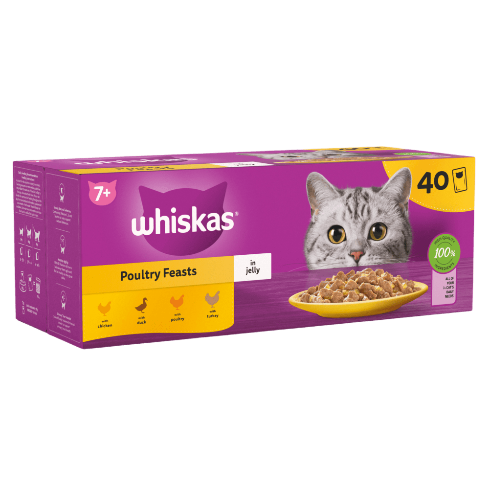 Whiskas 7+ Poultry Feasts 40 x 85g