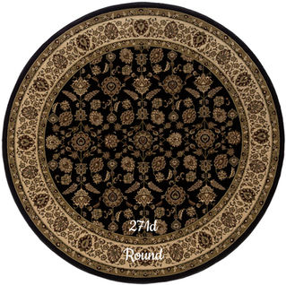 "Classic floral area rug featuring soft earth tones, elegant detailing, and a refined transitional design."