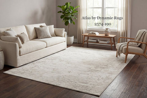 Atlas Collection area rug with modern earthy tones and timeless transitional appeal