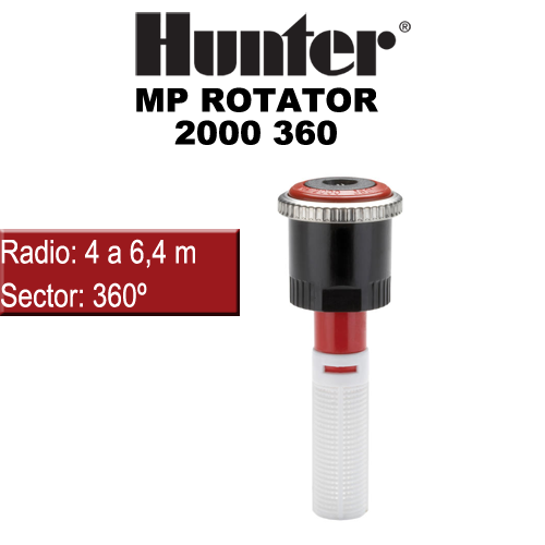 BOQUILLA HUNTER MP ROTATOR 2000 360g | ROJO