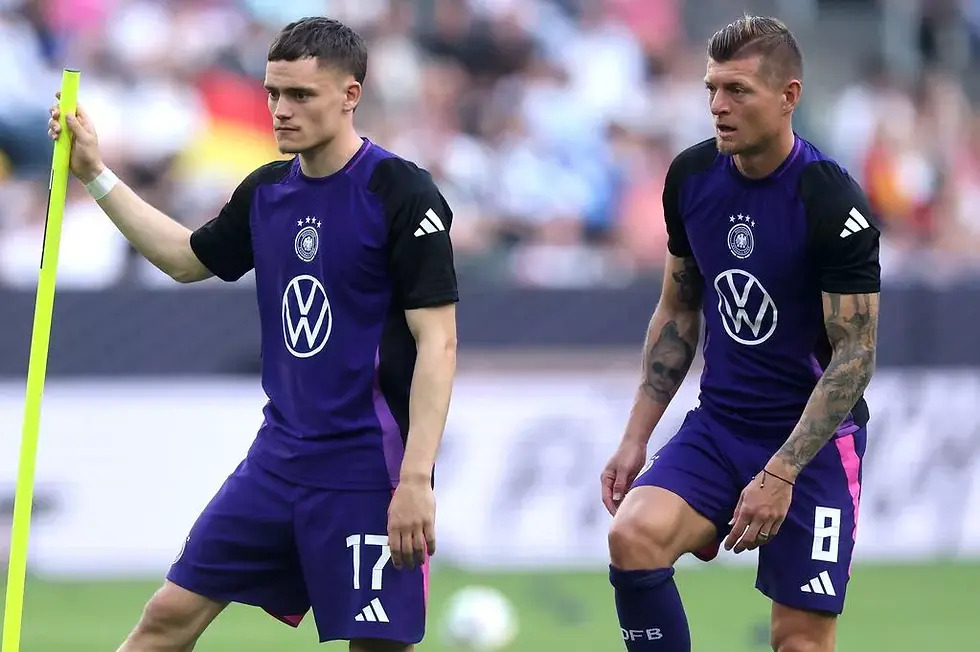 Florian Wirtz and Toni Kroos