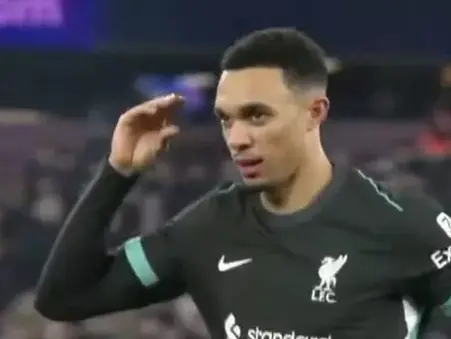 Trent Alexander-Arnold uses Liverpool celebration to respond to Real Madrid transfer claim