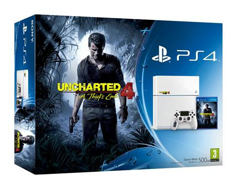 PS4 Consola + Uncharted 4 Consola Negra 500 GB