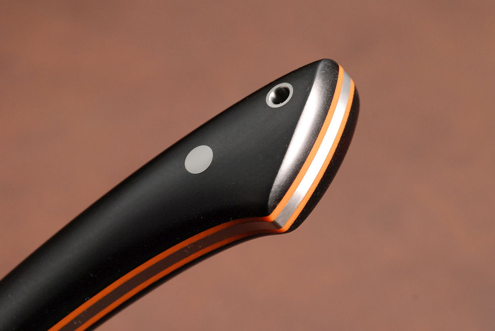 Thumbnail: The 'Capro' - Black Linen Micarta