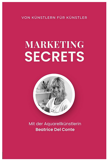Marketing Secrets Bild mit der Künstlerin Beatrice Del Conte