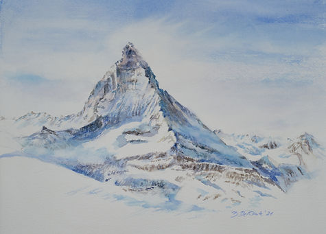 Matterhorn im Winter