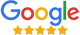 Logo Google con 5 stelle gialle di valutazione