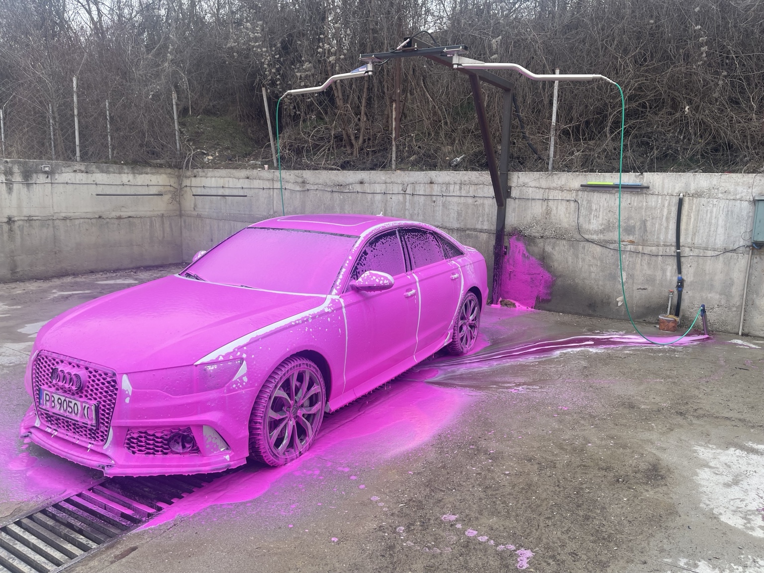 Автомивка в комплекс Чауш, Краище – една клетка за измиване, изградена през 2021 г.