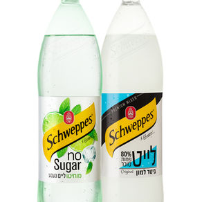 שני משקאות שוופס עם פחות סוכר