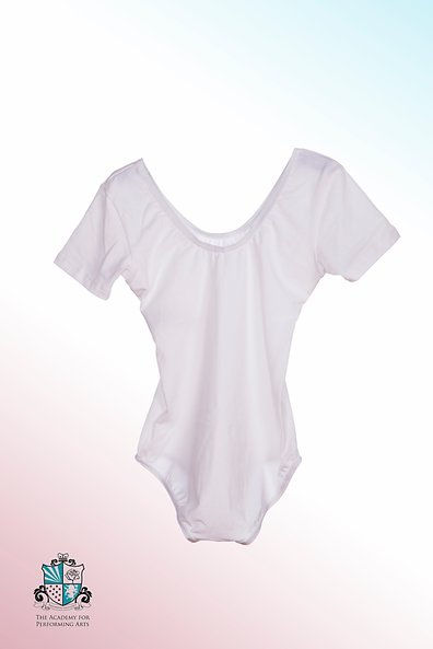 Thumbnail: Boys' white short sleeve leotard (Grades 1-5)