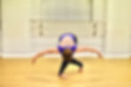 Thumbnail: Purple & black velour and lycra high neck catsuit