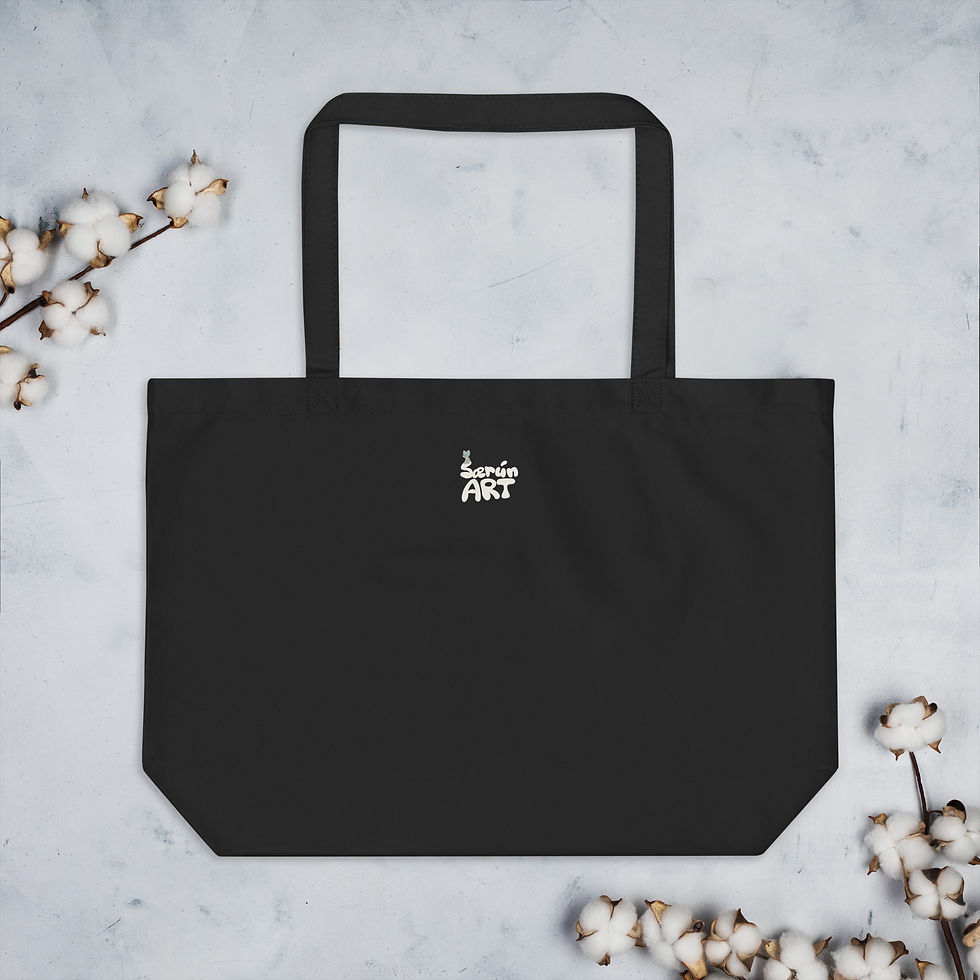 Thumbnail: Mylo "Star Balloon" Large organic tote bag