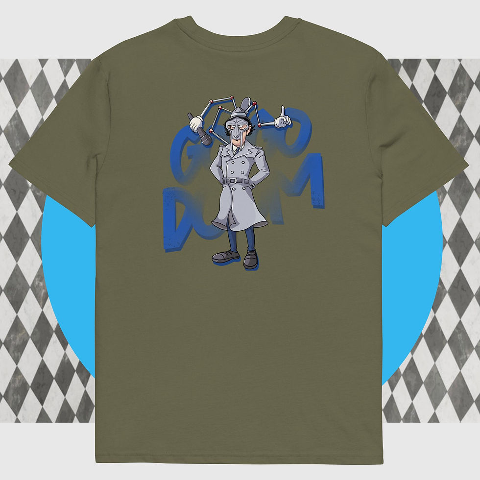 Thumbnail: GO GO DOOM unisex organic cotton t-shirt