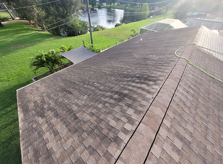 shingle roof before softwashing
