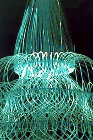 Fibre optic chandelier