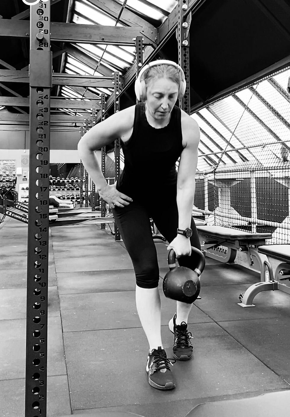 Woman lifting weights