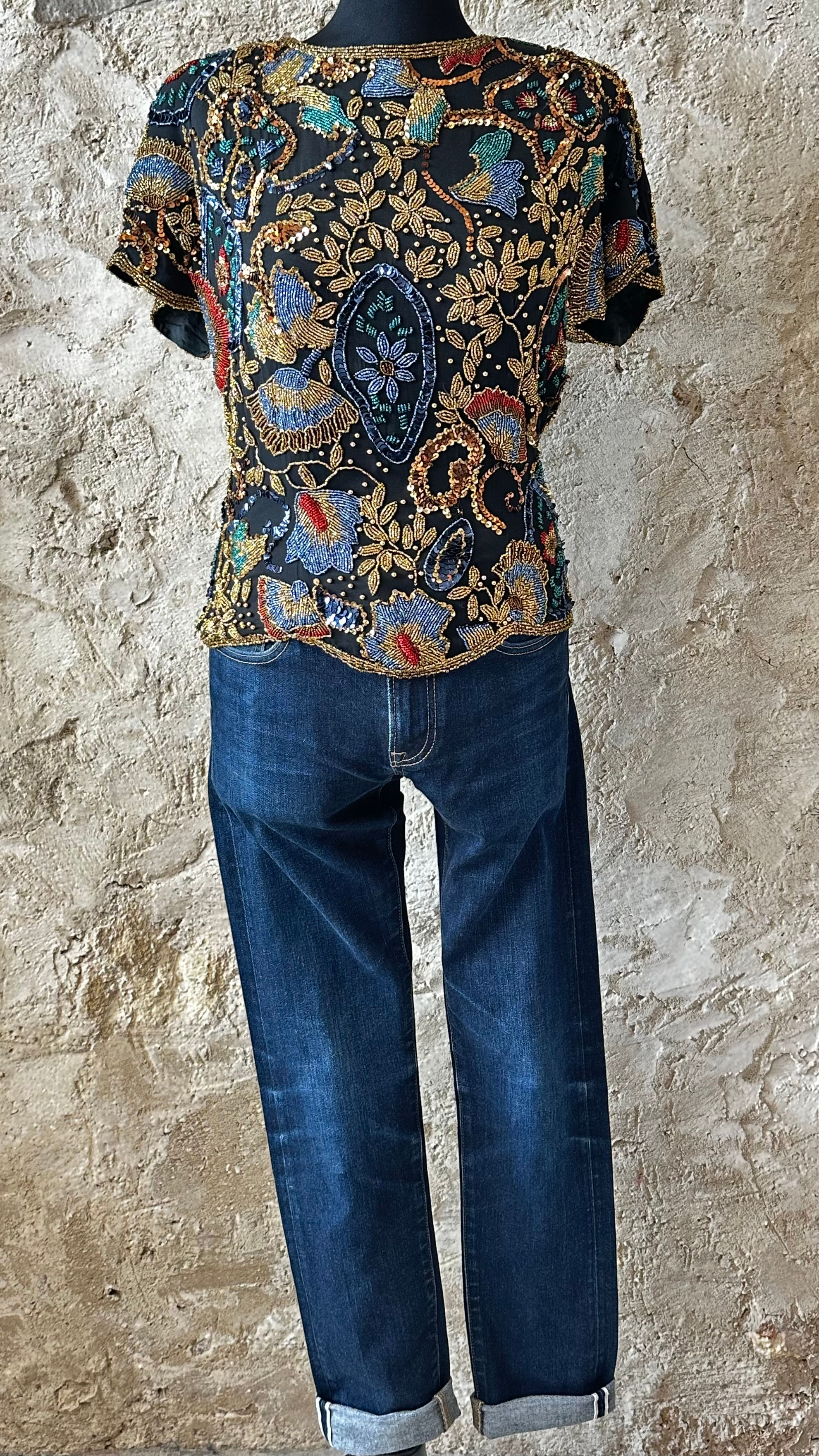 Haut vintage années 80 Morgan Taylor – Silk Studio