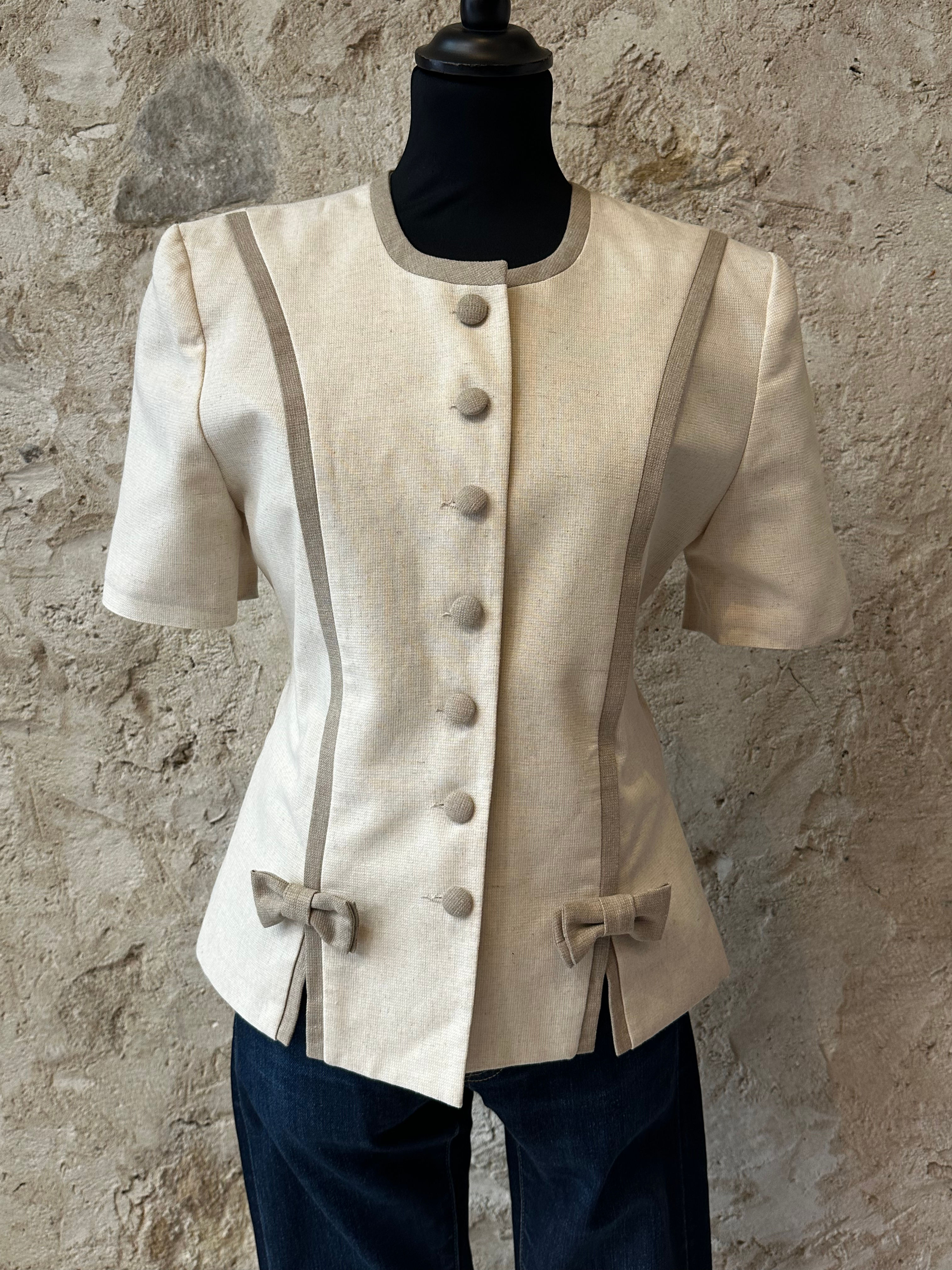 Blazer manches courte 80’s