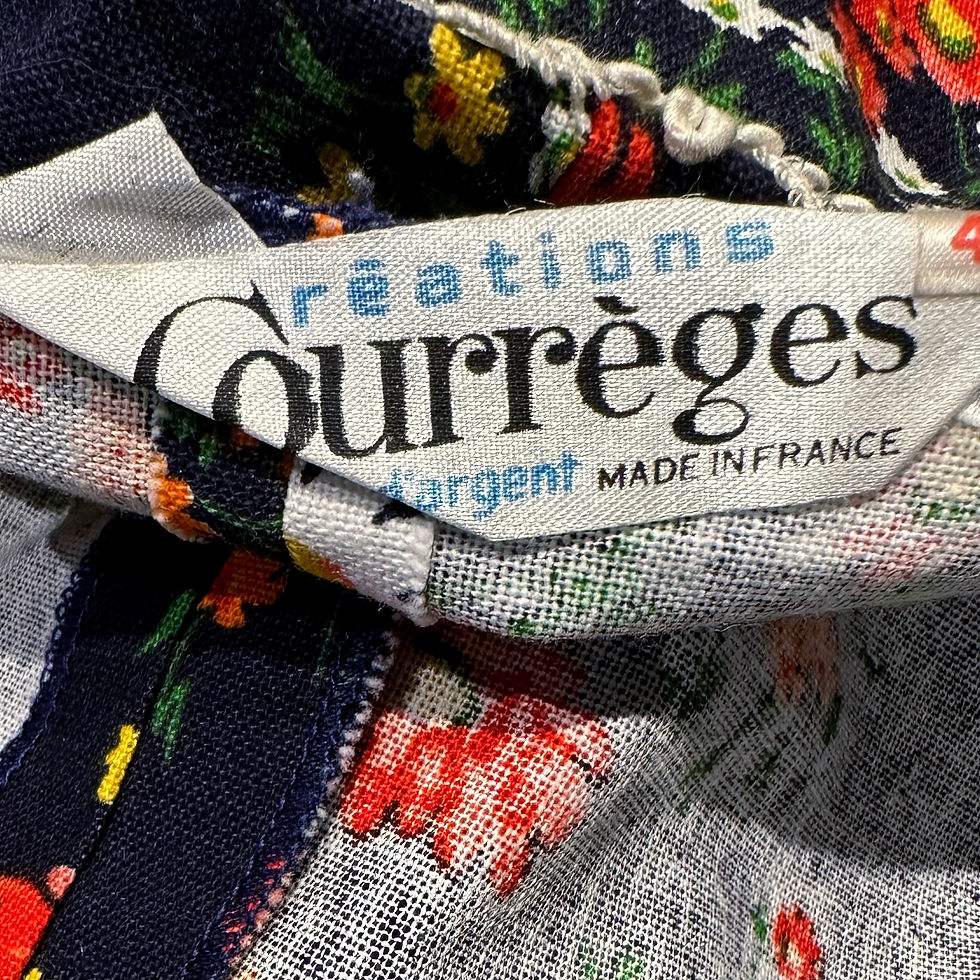 Miniature : Robe fleurie Courrèges 