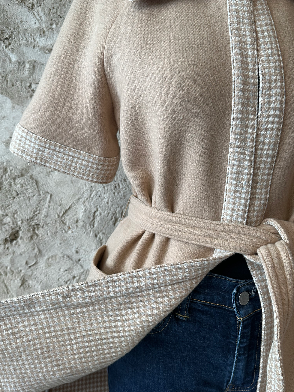 Miniature : Manteau laine vintage 60’s 