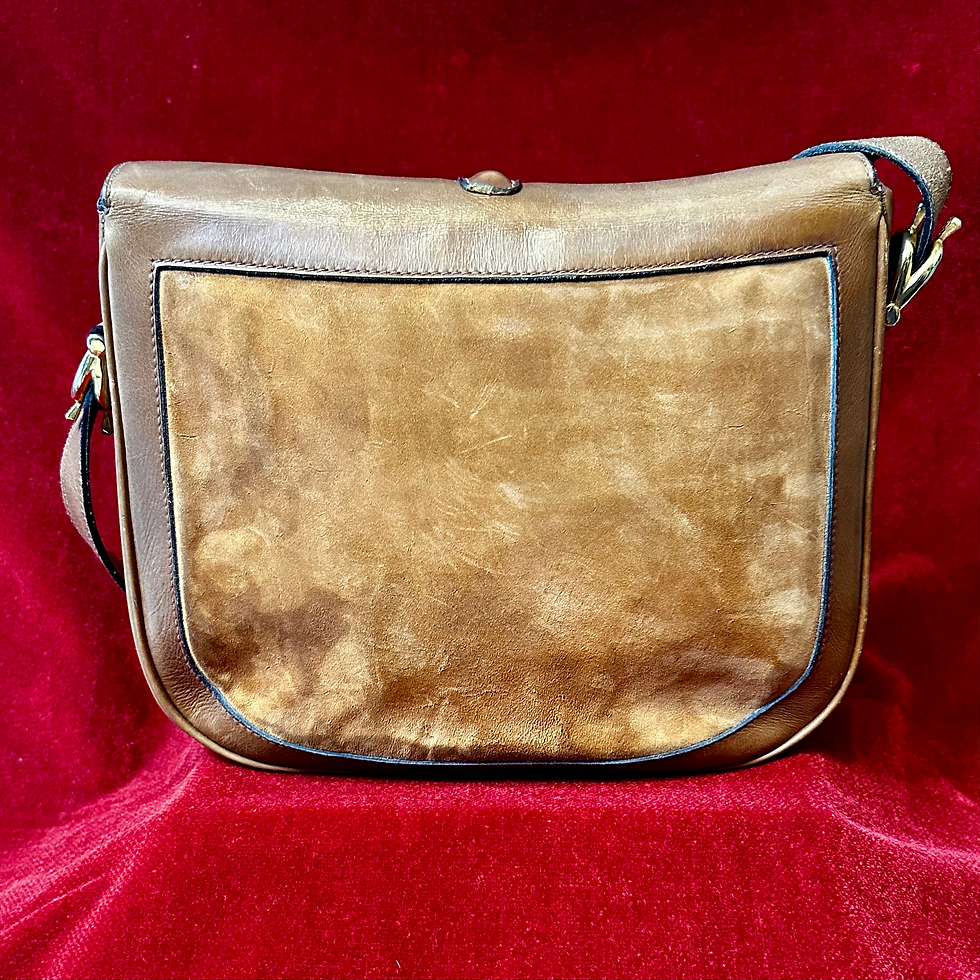 Miniature : Sac à main cuir et daim Céline 