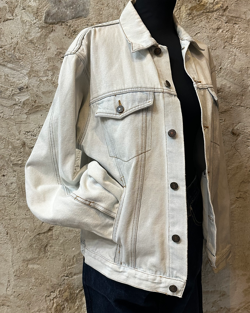 Miniature : Veste en jean vintage 80 